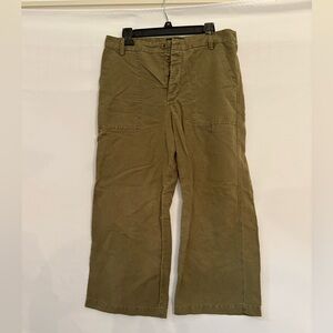 J. CREW wide leg cropped